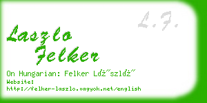 laszlo felker business card